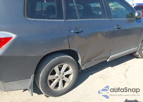 2013 Toyota Highlander Base Plus V6 from USA, damaged, VIN 5TDZK3EH3DS125823